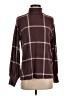 Maurices Plaid Brown Turtleneck Sweater Size S - photo 1