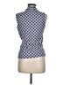 J. McLaughlin 100% Nylon Blue Sleeveless Button-Down Shirt Size M - photo 2