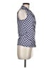 J. McLaughlin 100% Nylon Blue Sleeveless Button-Down Shirt Size M - photo 4