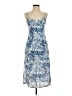 Cider Tropical Blue Casual Dress Size S - photo 1