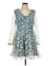 Shein Curve 100% Polyester Teal Cocktail Dress Size 12 Plus (0) - photo 1
