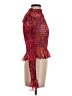 Free People 100% Polyamide Red Long Sleeve Blouse Size XS - photo 4