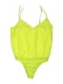 Free Press 100% Polyester Green Bodysuit Size XS - photo 1