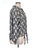 Investments Chevron-herringbone Silver Long Sleeve Blouse Size XL - photo 4