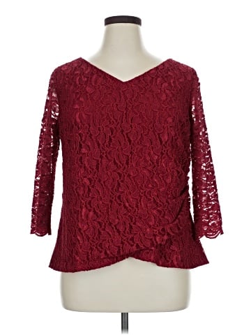 Alex Evenings 3/4 Sleeve Blouse (view 1)