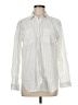 Ann Taylor LOFT Stripes Ivory Long Sleeve Button-Down Shirt Size M - photo 1