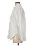 Ann Taylor LOFT Stripes Ivory Long Sleeve Button-Down Shirt Size M - photo 5