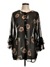 CAbi 100% Polyester Black 3/4 Sleeve Blouse Size L - photo 1