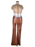 Fashion Nova 100% Polyester Color Block Brown Jumpsuit Size XL - photo 1