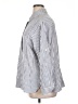 Max Studio Stripes Silver Long Sleeve Blouse Size 1X - photo 5