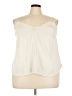 Old Navy 100% Polyester Ivory Sleeveless Blouse Size 2X - photo 1