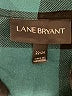 Lane Bryant 100% Polyester Color Block Teal Long Sleeve Blouse Size 22 - 24 Plus - photo 7