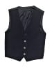 Unbranded 100% Polyester Black Tuxedo Vest Size 6 - photo 1