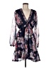 Lulus 100% Polyester Floral Blue Cocktail Dress Size M - photo 1