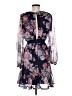 Lulus 100% Polyester Floral Blue Cocktail Dress Size M - photo 2