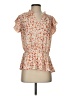 VOY Orange Short Sleeve Blouse Size S - photo 1
