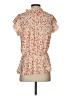 VOY Orange Short Sleeve Blouse Size S - photo 2