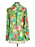 Zara Floral Green Long Sleeve Blouse Size XS - photo 2