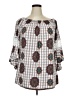Win Win Silver 3/4 Sleeve Blouse Size XL - photo 1