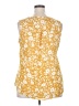 Maurices 100% Polyester Yellow Sleeveless Blouse Size XXL - photo 2