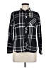 Sandra Ingrish 100% Cotton Plaid Black Long Sleeve Button-Down Shirt Size M (petite) - photo 1