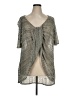 New Directions Silver Gray Short Sleeve Blouse Size 1X - photo 1