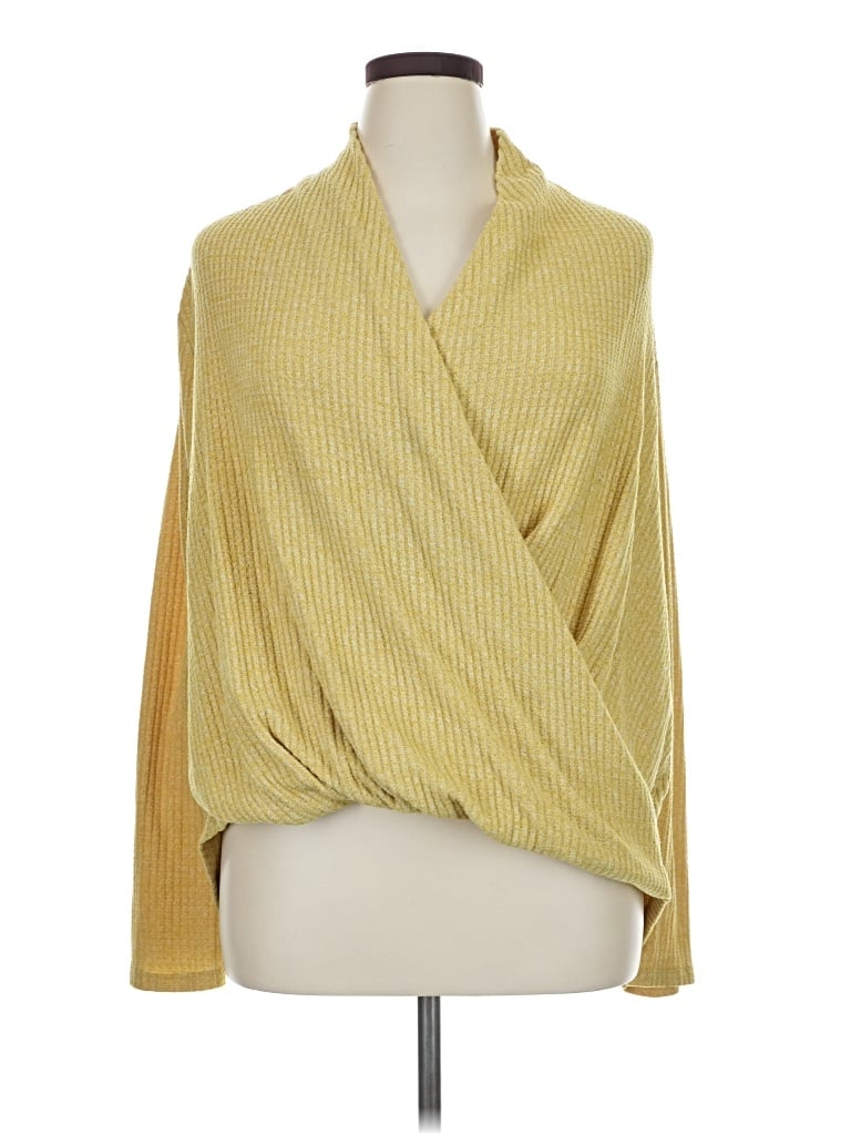 Pre-owned Akemi + Kin Cardigan Sweater In Yellow