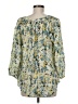 Chaps 100% Cotton Teal 3/4 Sleeve Blouse Size M - photo 2