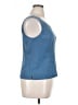 Kasper 100% Polyester Blue Sleeveless Blouse Size 14 - photo 4