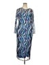 ELOQUII Graphic Blue Casual Dress Size 18 Plus - photo 1