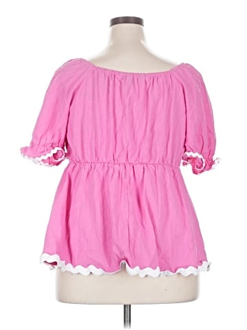 BLOOMCHIC Short Sleeve Blouse (view 2)
