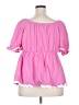 BLOOMCHIC 100% Cotton Pink Short Sleeve Blouse Size 18 - 20 - photo 2