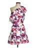 Devlin 100% Polyester Floral Pink Cocktail Dress Size S - photo 1
