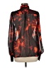 Unbranded 100% Polyester Print Black Long Sleeve Blouse Size M - photo 2