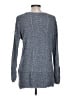 Eight Eight Eight 100% Cotton Chevron-herringbone Blue Pullover Sweater Size L - photo 2