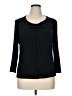 Chico's Black 3/4 Sleeve Top Size XL (3) - photo 1