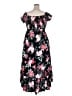Torrid 100% Elastic Floral Black Casual Dress Size 2X Plus (2) - photo 2
