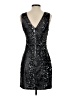GB 100% Polyester Metallic Black Cocktail Dress Size S - photo 2