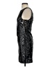 GB 100% Polyester Metallic Black Cocktail Dress Size S - photo 5