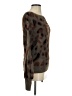 SOFIA 100% Nylon Animal Print Brown Pullover Sweater Size S - photo 4