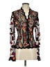 Boutique + Black Long Sleeve Blouse Size 4 - photo 1