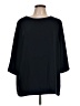 J.Jill 100% Polyester Black 3/4 Sleeve Top Size L - photo 1