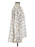 Zara Basic Print Ivory Long Sleeve Blouse Size M - photo 4