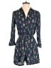 ModCloth 100% Rayon Print Blue Romper Size S - photo 1