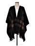 RACHEL Rachel Roy 100% Polyester Black Poncho One size - photo 1