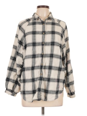 American Eagle Outfitters Long Sleeve Button-Down Shirt (view 1)