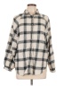 American Eagle Outfitters Plaid Ivory Long Sleeve Button-Down Shirt Size L - photo 1