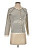 DemyLee 100% Cotton Stripes Ivory Cardigan Size S - photo 1