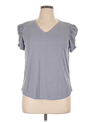 Green Envelope Short Sleeve Top (view 1)