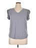 Green Envelope Gray Short Sleeve Top Size XL - photo 1